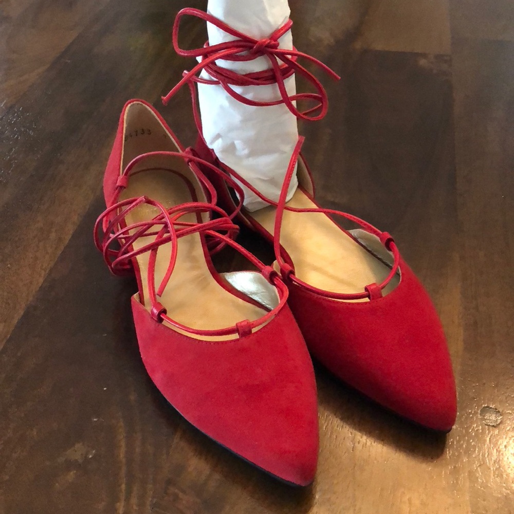 Stuart Weitzman new red flats!